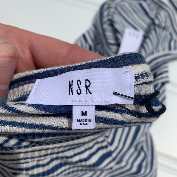 NWT NSR Mariana Ribbed Knit Halter Top Size M - Picture 6 of 7